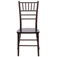 Flash Furniture HERCULES Series Wood Chiavari Chairs - Walnut - 2 Pack-Set of 2 Wooden Chiavari Chairs
