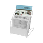 Futech Countertop Brochure Holder - White-3 Pockets