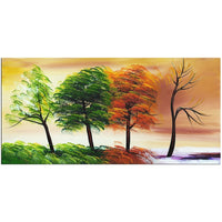 Designart Four Seasons Canvas Painting, (PT373s-32-16)-Print
