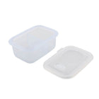 Minimal Silicone Bento Lunch Box - Clear - 900ml - Set of 2-FDA (US) and LFGB (EU) certified