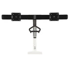North Bayou 22"-27" Gas-Strut Desktop Dual Monitor Arm with USB Port - White (F27-W)-Dual screen monitor mount
