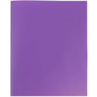 JAM Paper Plastic POP Two Pocket Folders, Purple, 12 Pack (382Epug)-5