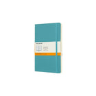 Moleskine Classic Ruled Soft Cover Notebook, Blue Reef, 5" x 8.25"-240 pages, 5" x 8.25" Ivory coloured paper