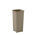 Rubbermaid Untouchable Waste - Beige - 87 1/10L - 16.5" L x 15.5" W x 30.9" H-Waste container