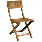 Cathay Importers Folding Side Chairs, Acacia Wood, Natural, 2 Pack-Oiled solid acacia wood