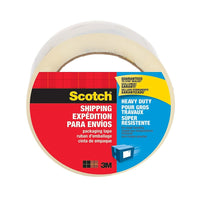Scotch Heavy Duty Shipping Packaging Tape 3850-ESF, 1.88" x 54.6 yd (48 mm x 50 m)-Excellent holding power for heavy-duty packaging and shipping
Strong seal on all box types, including recycled boxes
Hot melt adhesive assures strong hold to fibrous materials