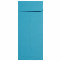 JAM Paper #12 Policy Business Coloured Envelopes - 4.75" x 11" - Blue Recycled - 25 Pack-Colour: Blue