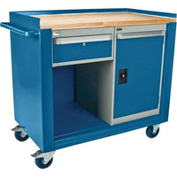 Kleton Industrial Duty Mobile Service Benches, Wood Surface (ML326)-Designed for moving heavy parts and tools to the job site