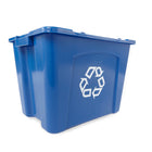 Rubbermaid Recycling Bin - 14-Gallon - Blue-Recycling Bin