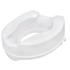Drive Medical Raised Toilet Seat with Lock, Height 4"-White, Plastic