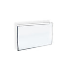 Azar Displays 8.5" x 11" Horizontal Wall Mount Acrylic Sign Holder, Clear, 10 Pack (162715)-Can be used on pegboard, slatwall, gridwall, or on a wall with screws