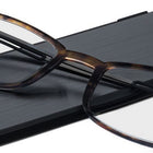 ThinOptics FrontPage Brooklyn Reading Glasses - +2.00 Strength - Tortoise with Milano Black Case-Quality: We use the same lens material regularly used in high-end prescription glasses. The lenses are made by one of the most advanced optical lens manufacturers in the world.