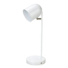 Union & Scale Essentials LED Table Lamp - White-Dimensions: 18" H x 8" W x 7.08" D