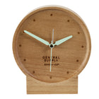 General Supply Goods + Co Wood Desk Clock-Material: Wood
