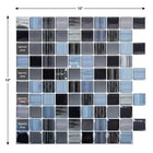 CTG Brands Square Glossy Wall Tile, 10" x 10", Black, 6 Pack-Versatile: use the peel and stick backsplash wallpaper for kitchen sink walls, bathroom backsplash, bedroom walls, laundry room, staircase, or on any other flat surfaces that are non-porous surfaces