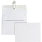 Quality Park Peel and Seal #5 Greeting Card/Invitation Envelopes - 4-3/8"W x 5-3/4"L - White - 100 Pack-Redi-Strip closure provides a clean, quick seal immediately upon contact. Simply peel off the adhesive strip to create a full, secure seal that won't open or tear. The self-seal peel-off strip protects the adhesive from dust for a longer shelf life