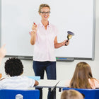 Educational Insights No-Yell Bell-Speaker and volume control allow for indoor or outdoor use