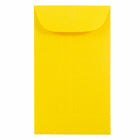 JAM Paper #6 Coin Business Coloured Envelopes - 3.375" x 6" - Yellow Recycled - 50 Pack-Colour: Yellow Coin Envelopes