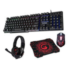 Marvo Scorpion 4-in-1 Keyboard, Mouse, Headset and Mouse Pad Gaming Starter Kit-Keyboard size: 16.97"L x 5.16"W x 1.18"H