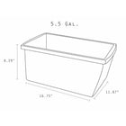 Storex 5.5 Gallon (21L) Classroom Storage Bin - Assorted Colours - 6 Pack-Fun, bright colours are perfect for STEM colour coding