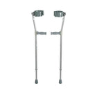 Drive Medical Lightweight Walking Forearm Crutches, Bariatric, 2 Pack-Chrome, Steel