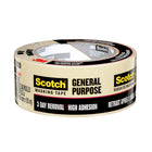 Scotch General Purpose Masking Tape - Natural - 48mm x 55m-Designed for instant adhesion