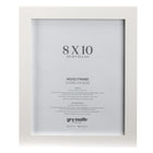 Gry Mattr Wood Photo Frame without Mat - White - 8" x 10"-Wood Frame