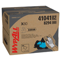 WypAll Power Clean X80 Heavy Duty Cloths (41041) - Brag Box - Blue - 160 Sheets-160 Blue WypAll Power Clean X80 Heavy Duty Cloths per BRAG Box; 1 box / case
