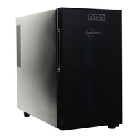 Koolatron 8 Bottle Wine Cooler, 0.8 cu. ft. (23L) Freestanding Thermoelectric Wine Fridge - Black-Holds 8 standard Bordeaux bottles