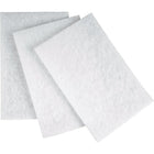 Aurora Tools Hand Pads, White, Non-abrasive, 20 Pack-Non-woven, synthetic fibres, bonded together with specially formulated resins and impregnated throughout the web with mineral grain creating an open, three dimensional structure
