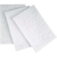 Aurora Tools Hand Pads, White, Non-abrasive, 20 Pack-Non-woven, synthetic fibres, bonded together with specially formulated resins and impregnated throughout the web with mineral grain creating an open, three dimensional structure