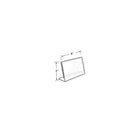 Azar Displays 4"W x 3"H Horizontal L-Shaped Sign Holder, 10 Pack (112737)-Made from acrylic