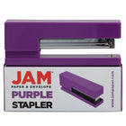 JAM Paper Modern Desk Stapler - Purple-Available in various beautiful colors, these staplers are perfect for adding a pop of color to any desk at home or at work.