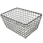 Cathay Importers Rustic Wire Basket, 11.5"W, 3/Pack (EC-10-2315)-Dimensions: 5"H x 11.5"W x 8"D