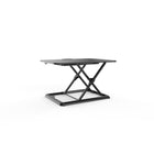 TygerClaw 23.5"W Height-Adjustable Standing Desktop Workstation - Black-Go from sitting to standing in one easy smooth motion