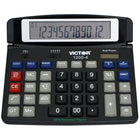 Victor 12-Digit Professional Desktop Calculator - Black-Extra-large 12-digit tilt LCD display