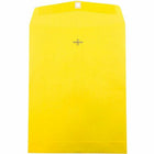 JAM Paper 10" x 13" Open End Catalog Coloured Envelopes with Clasp Closure - Yellow Recycled - 50 Pack -Yellow Envelope