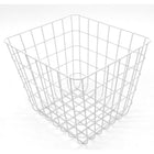 Cathay Importers Wire Square Basket, 12.5"W x 11.5"D x 10"H, White, 2 Pack-Modern grid pattern design