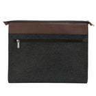 Vangoddy Exo 14" Felt Laptop Sleeve - Brown-Two zipper pocket on the front for keys, cards, money, and other essential items on the go