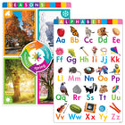TREND enterprises, Inc. Early FUNdamental Skills Learning Chart Set - 10.75" x 16.12"-Use with pre-Kindergarten - 2nd grade. Also useful for new learners of English at any age, and in senior-care and memory-care settings