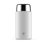 Minimal Stainless Steel Insulated Food Jar - White - 750ml-Wide mouth makes filling and cleaning the jar a breeze