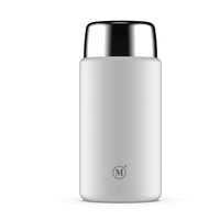 Minimal Stainless Steel Insulated Food Jar - White - 750ml-Wide mouth makes filling and cleaning the jar a breeze
