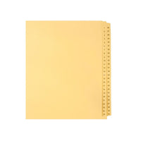 Mark Maker Legal Exhibit Index Tab Set of Buff Single Tabs, 1/25th Cut, Letter Size, No Holes, Number 1 - 50-Buff Single Tabs, 1/25th Cut
