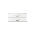 Gry Mattr Paper File With 2 Drawers - 13" x 10" x 5.7" - White-White paper cardboard