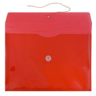 JAM Paper Plastic Envelopes with Button and String Tie Closure, Legal Booklet, 9.75 x 14.5, Red Poly, 12 Pack (219B1RE)-Size: 9 3/4" x 14 1/2" (legal)