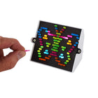 Lite Brite Miniature Light-Up Peg Board Game-Comes with 70 colourful pegs and four design templates