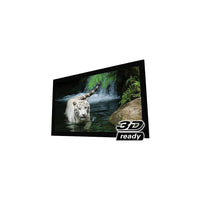 EluneVision 100" Reference Studio 4K Fixed Frame Projector Screen, 16:9-Dimensions: 100" diagonal (87" x 49") viewable with luxurious 5" black velour covered aluminum frame border