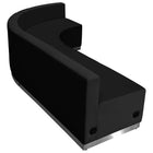 Flash Furniture HERCULES Alon Series LeatherSoft Reception Configuration, 3 Pieces, Black-Add on pieces as your business grows