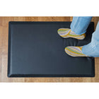 Rocelco 32" Adjustable Sit/Stand Keyboard Desk Riser with Anti Fatigue Mat - Teak-Holds two 24 inch monitors/laptops or one 32 inch monitor
