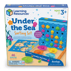 Learning Resources Under the Sea Sorting Set - Multicolor-Undersea Adventures: Cast in five fun shapes and colors, undersea creature counters are also ready for imaginative adventures with the playset's two double-sided playmats, or use as a color teaching toy.